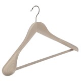 Jacken / Anzugbügel (gewinkelt) Buchenholz unlackiert mit Schulterverbreiterung und anti-rutsch Hosensteg Jacken / Anzugbügel (gewinkelt) Buchenholz unlackiert mit Schulterverbreiterung und anti-rutsch Hosensteg