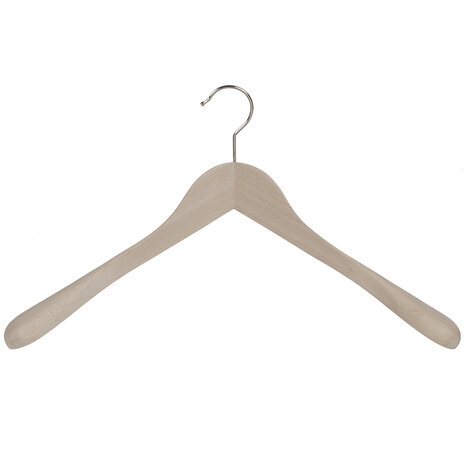 Jacken / Anzugbügel (gewinkelt) Buchenholz unlackiert mit Schulterverbreiterung