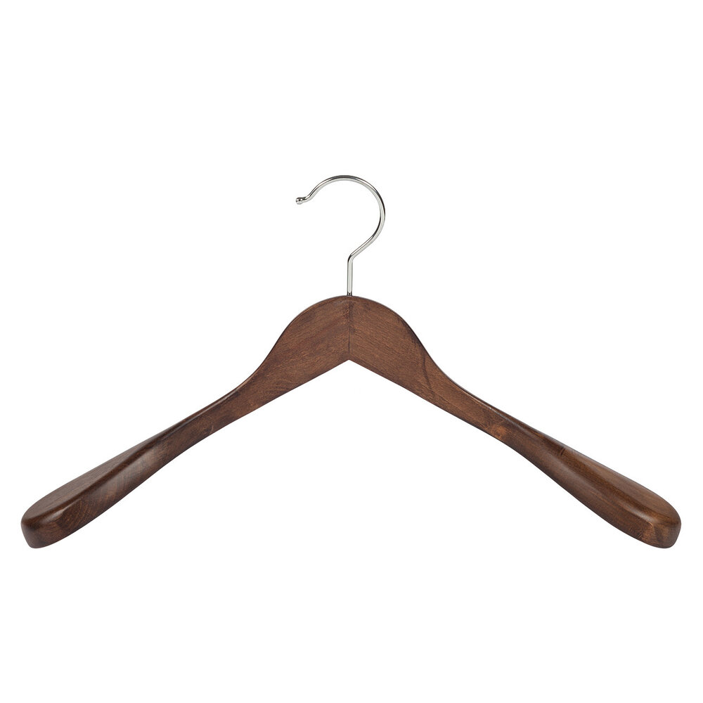 DER KLEIDERBÜGELRIESE Jacken / Anzugbügel (gewinkelt) Buchenholz nussbaum gebeizt mit Schulterverbreiterung DER KLEIDERBÜGELRIESE Jacken / Anzugbügel (gewinkelt) Buchenholz nussbaum gebeizt mit Schulterverbreiterung