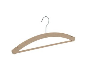 Blusen / Hemdenbügel Buchenholz natur lackiert mit Rockkerben und Hosensteg, 42 cm