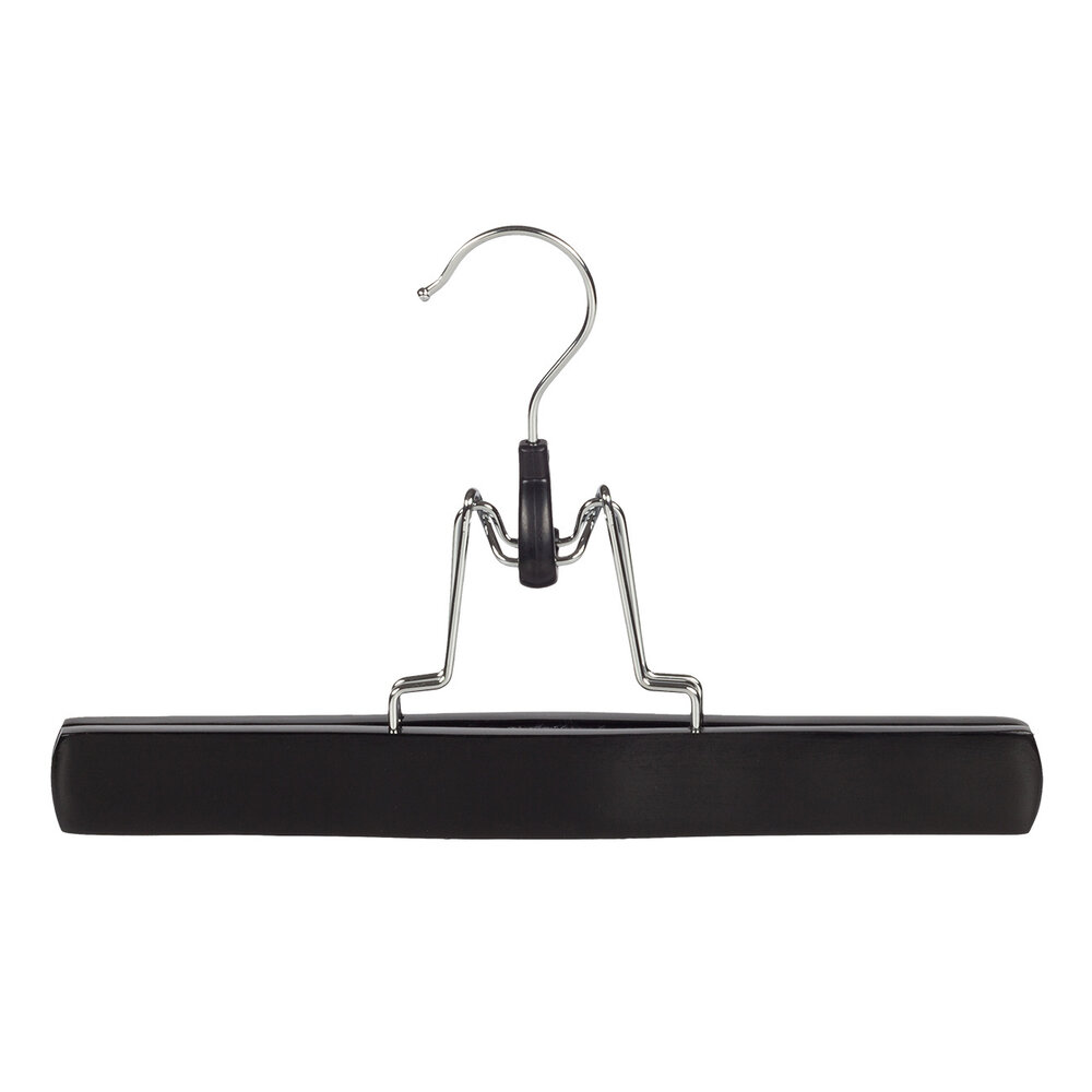 Hosenklemme Buchenholz schwarz lackiert mit Filz Einlage Hosenklemme Buchenholz schwarz lackiert mit Filz Einlage