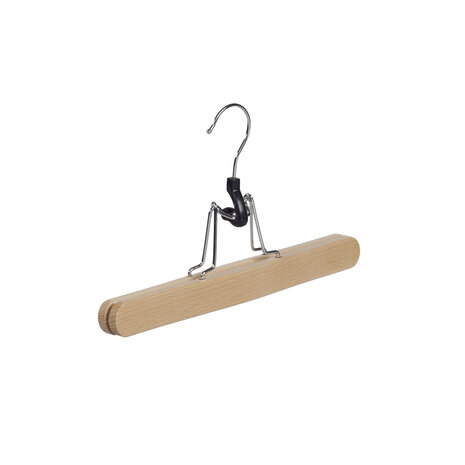 Hosenklemme Buchenholz natur lackiert mit Filz Einlage Hosenklemme Buchenholz natur lackiert mit Filz Einlage
