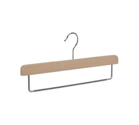 Hosenbügel Buchenholz natur lackiert mit anti-rutsch Hosensteg