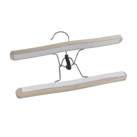 DER KLEIDERBÜGELRIESE Hosenklemme Buchenholz unlackiert mit Filz Einlage DER KLEIDERBÜGELRIESE Hosenklemme Buchenholz unlackiert mit Filz Einlage