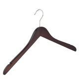 Blusen / Hemdenbügel (gewinkelt) Buchenholz wenge gebeizt mit Rockkerben