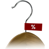 Bügelfahne, Kunststoff, rot mit weißem Aufdruck (25 St.)