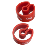 Größenring rot mit weißem Aufdruck (25 St.) Größenring rot mit weißem Aufdruck (25 St.)