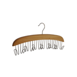 Gürtel- und Krawattenbügel aus Holz mit Chromhaken Gürtel- und Krawattenbügel aus Holz mit Chromhaken