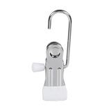 Handschuhklammer Metall verchromt mit anti-rutsch (schwarz) Klammer Handschuhklammer Metall verchromt mit anti-rutsch (schwarz) Klammer