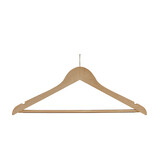 DER KLEIDERBÜGELRIESE Hotelbügel Anti-Diebstahl (gewinkelt) Lotusholz natur lackiert mit Rockkerben und anti-rutsch Hosensteg DER KLEIDERBÜGELRIESE Hotelbügel Anti-Diebstahl (gewinkelt) Lotusholz natur lackiert mit Rockkerben und anti-rutsch Hosensteg