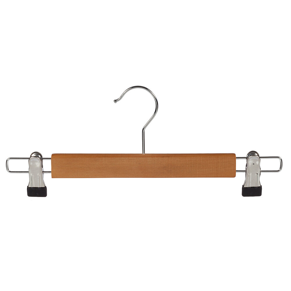 DER KLEIDERBÜGELRIESE Rock / Hosenbügel Lotusholz natur lackiert mit anti-rutsch Klammern DER KLEIDERBÜGELRIESE Rock / Hosenbügel Lotusholz natur lackiert mit anti-rutsch Klammern