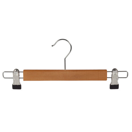 DER KLEIDERBÜGELRIESE Rock / Hosenbügel Lotusholz natur lackiert mit anti-rutsch Klammern DER KLEIDERBÜGELRIESE Rock / Hosenbügel Lotusholz natur lackiert mit anti-rutsch Klammern