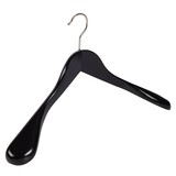 DER KLEIDERBÜGELRIESE Jacken / Anzugbügel Lotusholz schwarz lackiert mit Schulterverbreiterung, 44 cm DER KLEIDERBÜGELRIESE Jacken / Anzugbügel Lotusholz schwarz lackiert mit Schulterverbreiterung, 44 cm