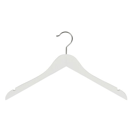 DER KLEIDERBÜGELRIESE Blusen / Hemdenbügel (gewinkelt) Lotusholz weiß lackiert mit Rockkerben DER KLEIDERBÜGELRIESE Blusen / Hemdenbügel (gewinkelt) Lotusholz weiß lackiert mit Rockkerben