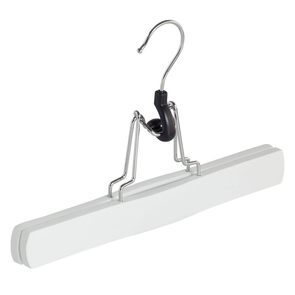 Hosenklemme Lotusholz weiß lackiert, 27 cm