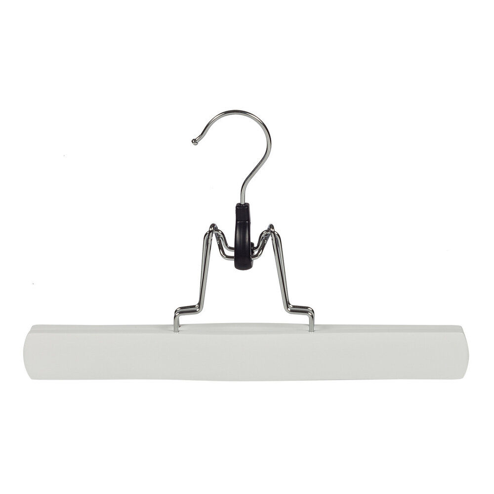 Hosenklemme Lotusholz weiß lackiert, 27 cm