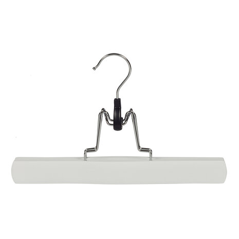Hosenklemme Lotusholz weiß lackiert, 27 cm