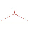 Draht / Wäschereibügel Metall rot pulverbeschichtet (Ø 2,4 mm) mit Rockkerben Draht / Wäschereibügel Metall rot pulverbeschichtet (Ø 2,4 mm) mit Rockkerben
