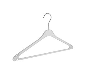 Blusen / Hemdenbügel (flach) Kunststoff weiß mit Rockkerben und Hosensteg Blusen / Hemdenbügel (flach) Kunststoff weiß mit Rockkerben und Hosensteg