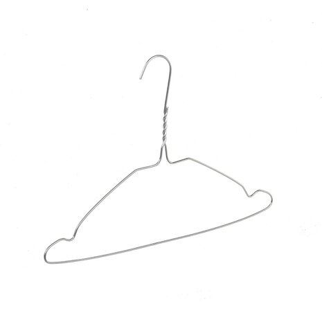 Draht / Wäschereibügel Metall verzinkt (Ø 2,2 mm) mit Rockkerben Draht / Wäschereibügel Metall verzinkt (Ø 2,2 mm) mit Rockkerben