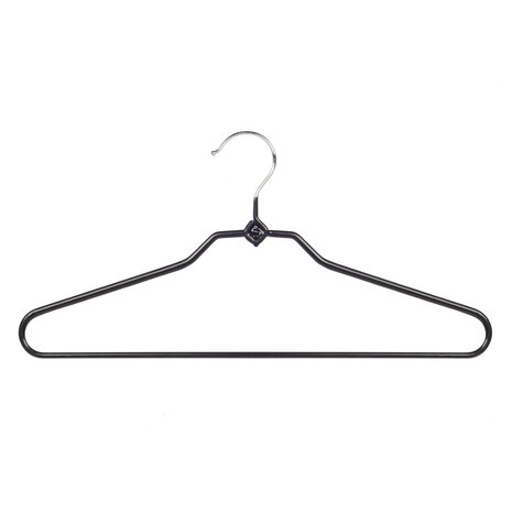 Hosenbügel Metall mit schwarzer anti-rutsch Beschichtung