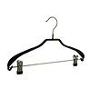 DER KLEIDERBÜGELRIESE Jacken / Anzugbügel (gebogen) Metall mit Schulterverbreiterung, anti-rutsch Klammern und schwarzer anti-rutsch Beschichtung