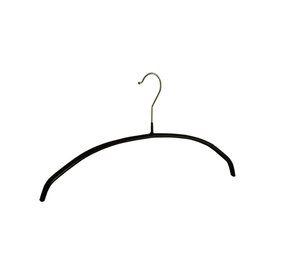 Blusen / Hemdenbügel (flach) Metall mit schwarzer anti-rutsch Beschichtung Blusen / Hemdenbügel (flach) Metall mit schwarzer anti-rutsch Beschichtung