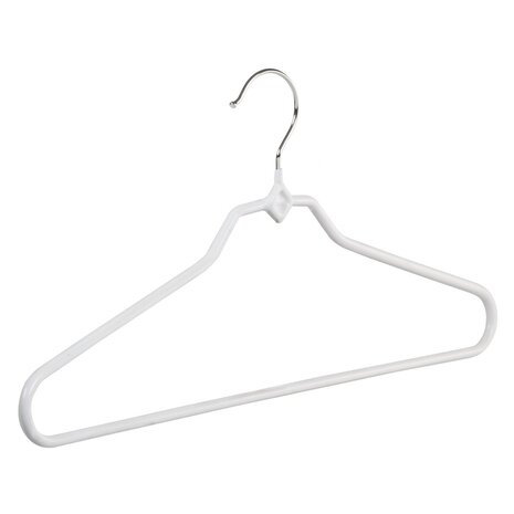 Hosenbügel Metall mit weißer anti-rutsch Beschichtung