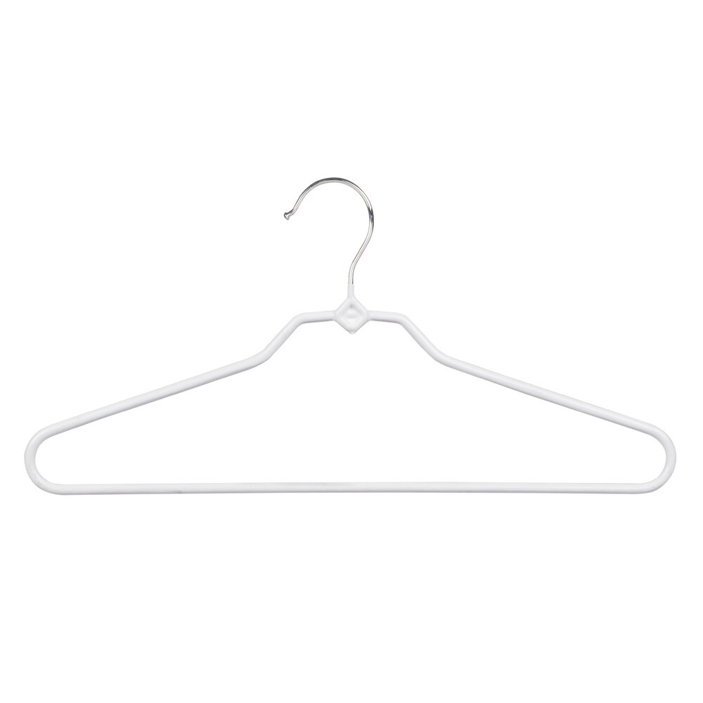 Hosenbügel Metall mit weißer anti-rutsch Beschichtung