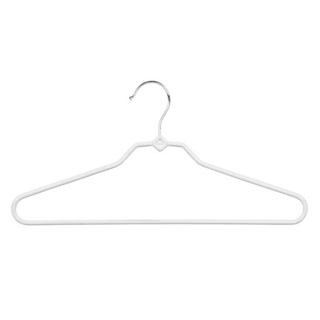 Hosenbügel Metall mit weißer anti-rutsch Beschichtung