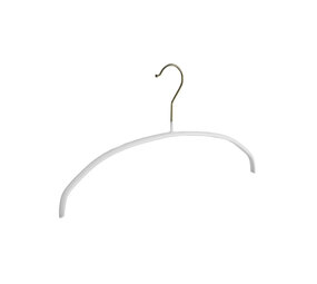 Blusen / Hemdenbügel (flach) Metall mit weißer anti-rutsch Beschichtung Blusen / Hemdenbügel (flach) Metall mit weißer anti-rutsch Beschichtung