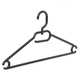 Vielzweckbügel Kunststoff schwarz mit drehbarer Haken, 42 cm