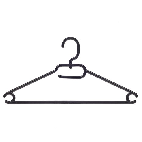 Vielzweckbügel (flach) Kunststoff schwarz mit drehbarer Haken