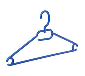 WEBER Vielzweckbügel (flach) Kunststoff blau mit drehbarer Haken WEBER Vielzweckbügel (flach) Kunststoff blau mit drehbarer Haken