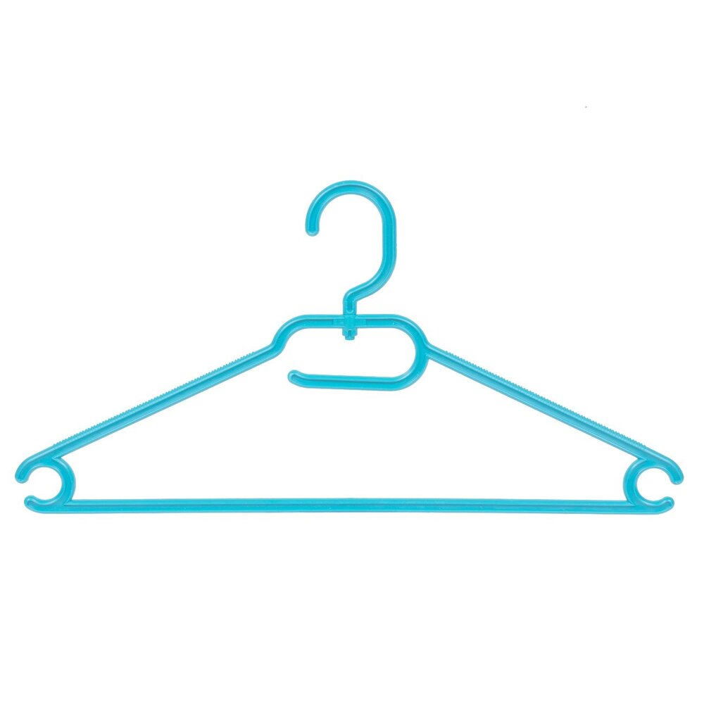 WEBER Vielzweckbügel (flach) Kunststoff hellblau mit drehbarer Haken