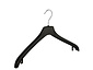 Jacken / Anzugbügel (gebogen) Kunststoff schwarz mit Schulterverbreiterung Jacken / Anzugbügel (gebogen) Kunststoff schwarz mit Schulterverbreiterung