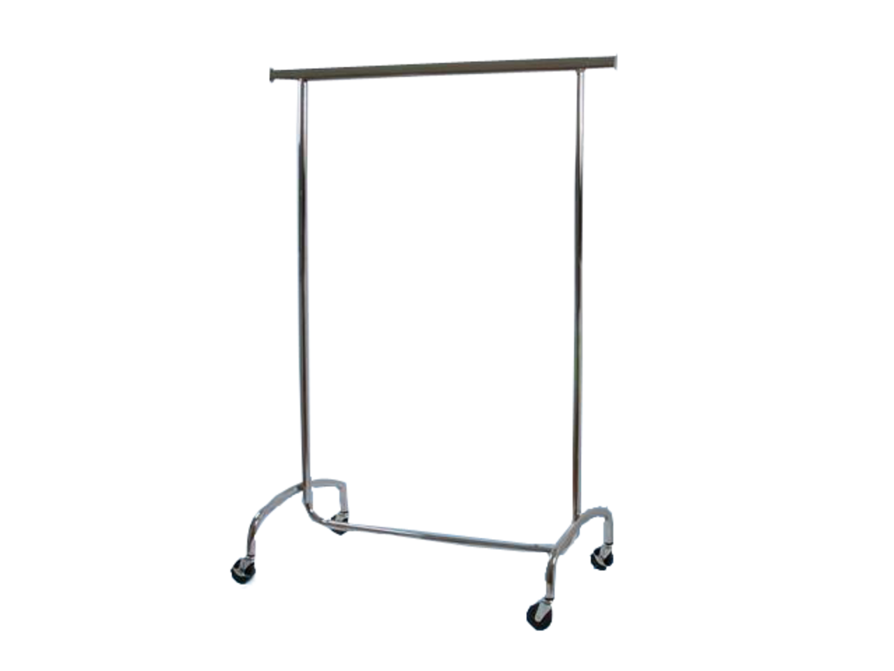 Rollständer verchromt, feste Höhe 150 cm