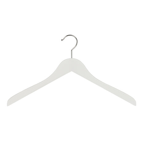 Blusen / Hemdenbügel Buchenholz weiß lackiert, 38 cm