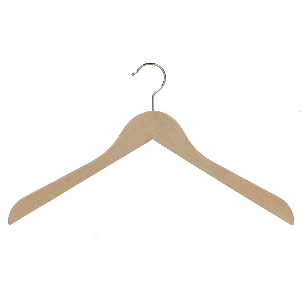 DER KLEIDERBÜGELRIESE Blusen / Hemdenbügel (gewinkelt) Buchenholz natur lackiert