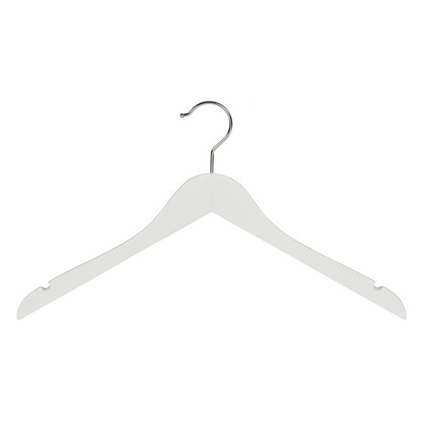 DER KLEIDERBÜGELRIESE Blusen / Hemdenbügel Lotusholz weiß lackiert mit Rockkerben DER KLEIDERBÜGELRIESE Blusen / Hemdenbügel Lotusholz weiß lackiert mit Rockkerben