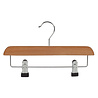 DER KLEIDERBÜGELRIESE Rock / Hosenbügel Lotusholz natur lackiert mit Klammern, 28 cm