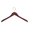 Blusen / Hemdenbügel Buchenholz mahagoni gebeizt mit Messinghaken, 41 cm Blusen / Hemdenbügel Buchenholz mahagoni gebeizt mit Messinghaken, 41 cm