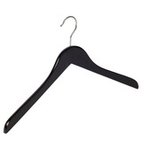 Blusen / Hemdenbügel Buchenholz schwarz lackiert, 41 cm