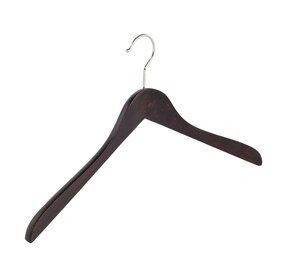 Blusen / Hemdenbügel Buchenholz wenge gebeizt, 38 cm