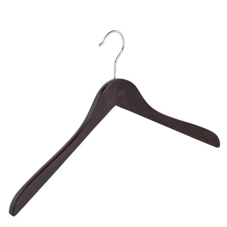 Blusen / Hemdenbügel Buchenholz wenge gebeizt, 38 cm