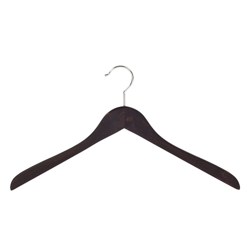 DER KLEIDERBÜGELRIESE Blusen / Hemdenbügel Buchenholz wenge gebeizt, 38 cm