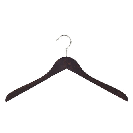 DER KLEIDERBÜGELRIESE Blusen / Hemdenbügel Buchenholz wenge gebeizt, 38 cm