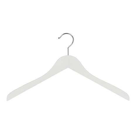 DER KLEIDERBÜGELRIESE Blusen / Hemdenbügel Lotusholz weiß lackiert, 44 cm DER KLEIDERBÜGELRIESE Blusen / Hemdenbügel Lotusholz weiß lackiert, 44 cm