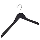 DER KLEIDERBÜGELRIESE Blusen / Hemdenbügel Lotusholz schwarz lackiert, 44 cm