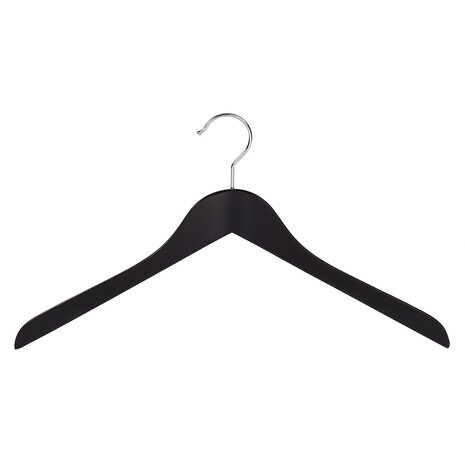 DER KLEIDERBÜGELRIESE Blusen / Hemdenbügel Lotusholz schwarz lackiert, 44 cm